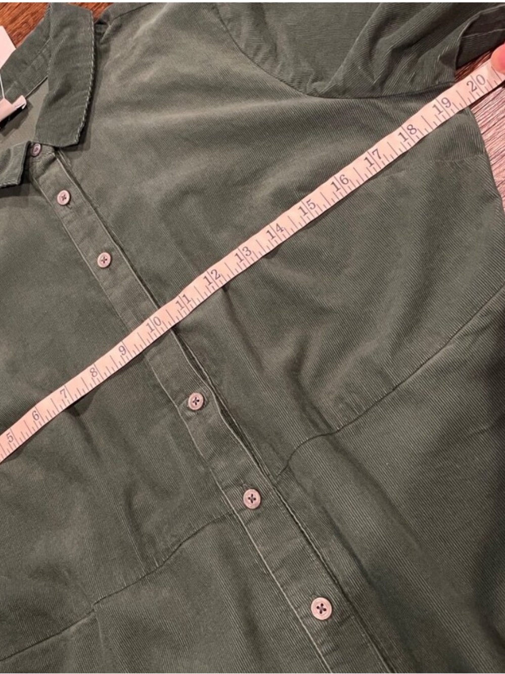 NWT J Crew Forest Green Long Sleeve Corduroy Dress 12 - Picture 9 of 14